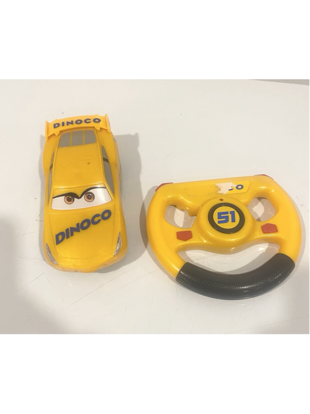 Disney Pixar Cars 3 Dinoco Cruz Ramirez RC Remote Control Car #51 Tested Works